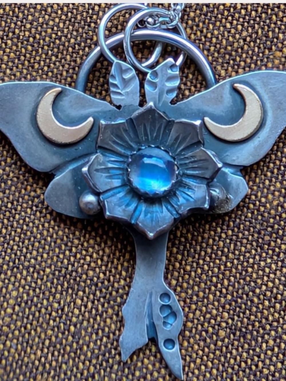 Chromafusion Necklace Moth Sterling Silver